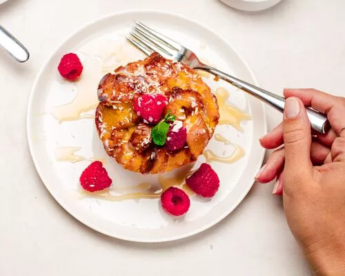 White Chocolate Bread Pudding